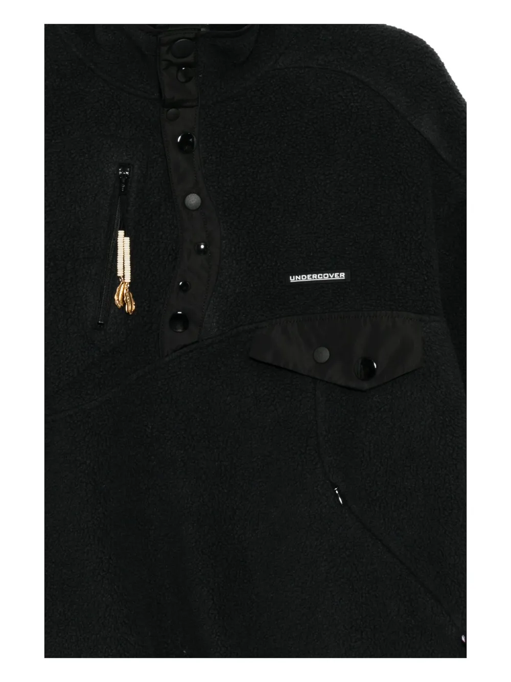 Undercover Logo-patch Top In Black