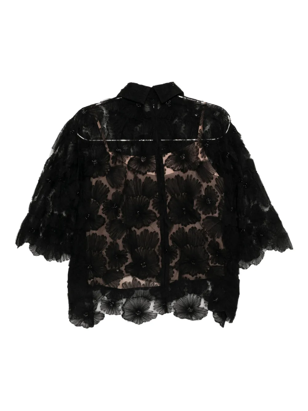 Biyan SHirt met kralen - Zwart