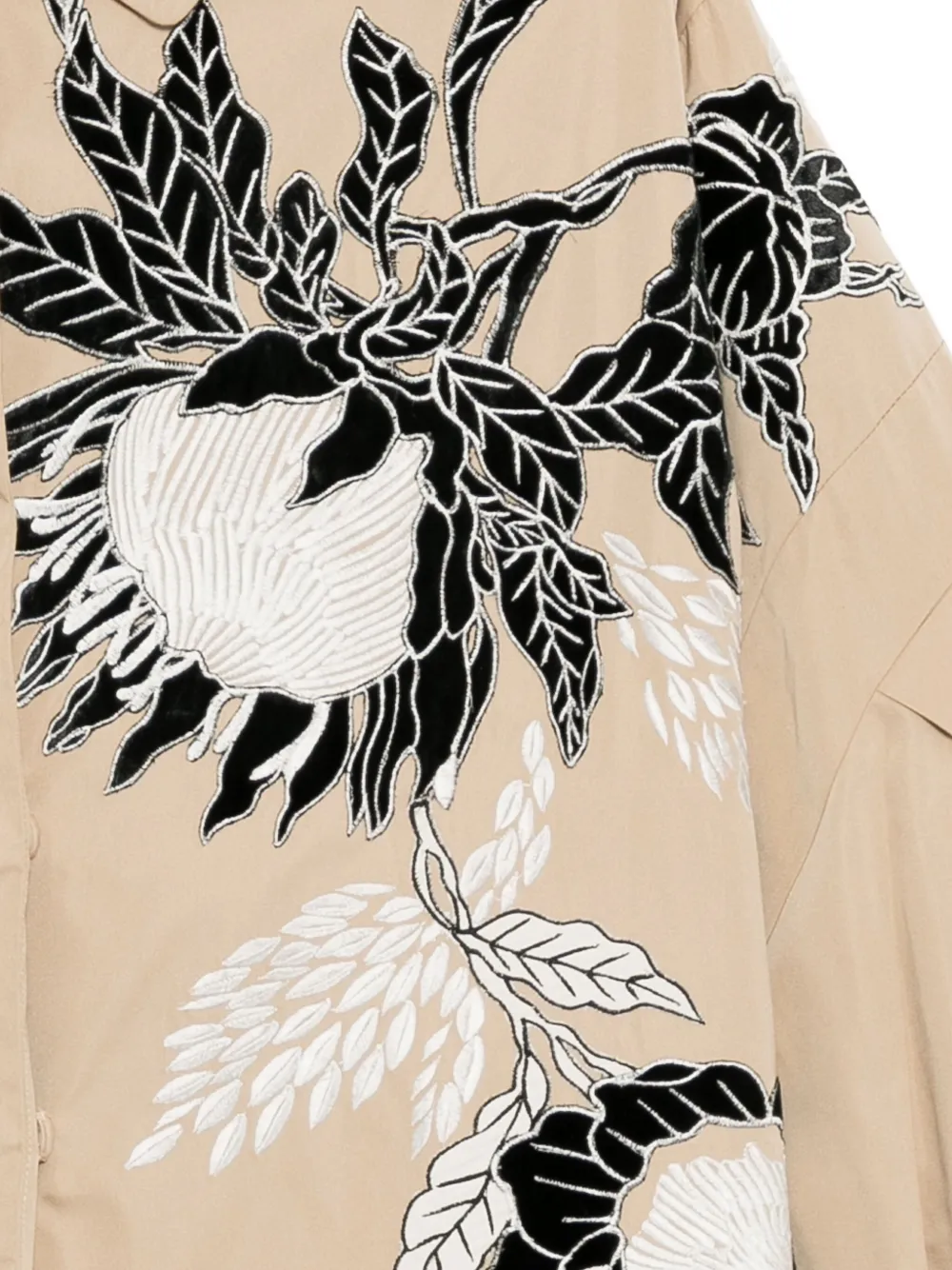 Biyan Jas met geborduurde bloemen Beige