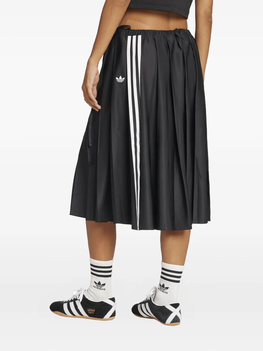 Adidas Originals Originals Pleated Skirt In Black