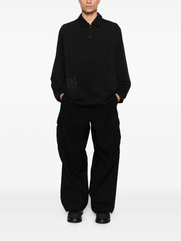 Ziggy Chen Pleated Cargo Pants | Black | FARFETCH