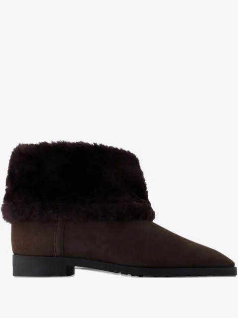 TOTEME bottines à revers en peau lainée