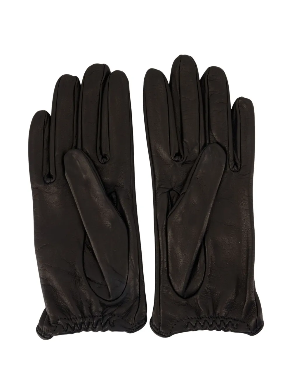 OUR LEGACY bow-detail leather gloves - Zwart