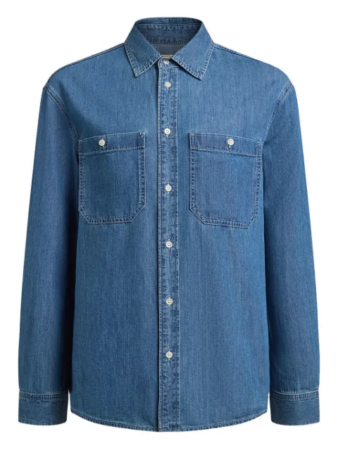 12 STOREEZ pocket lightweight denim shirt