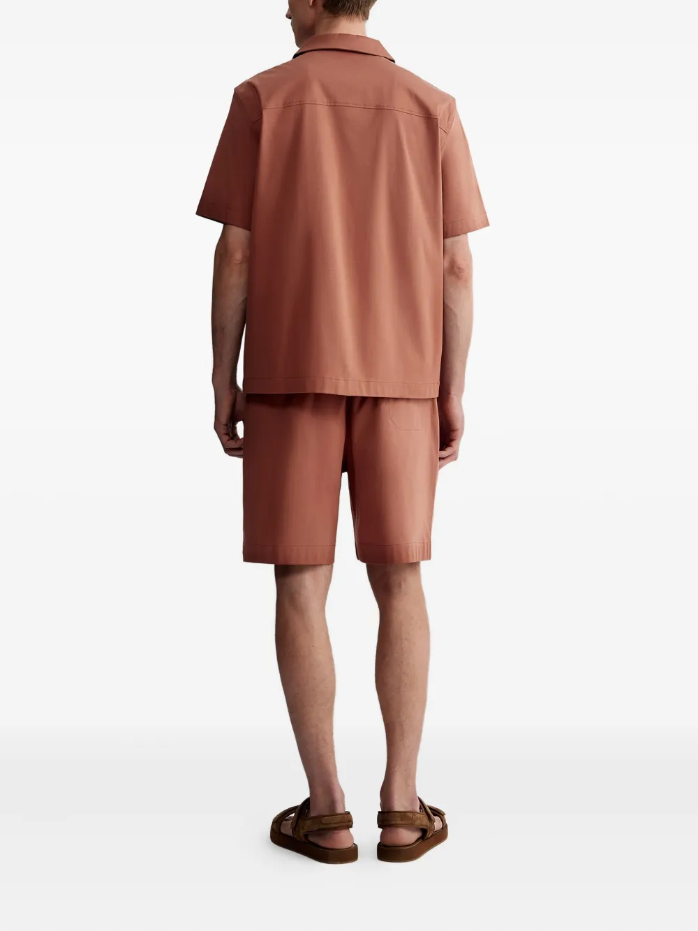 12 STOREEZ Pima katoenen shorts Rood