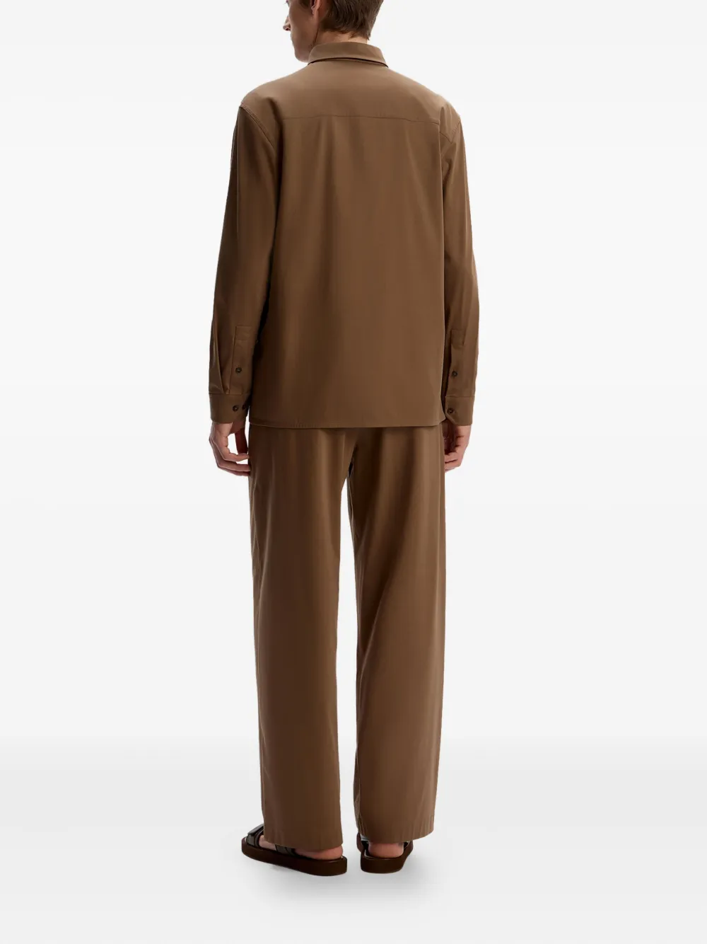 12 STOREEZ Pima katoenen broek Bruin