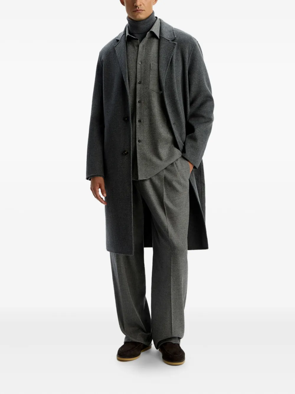 12 STOREEZ Drago geplooide broek - Grijs