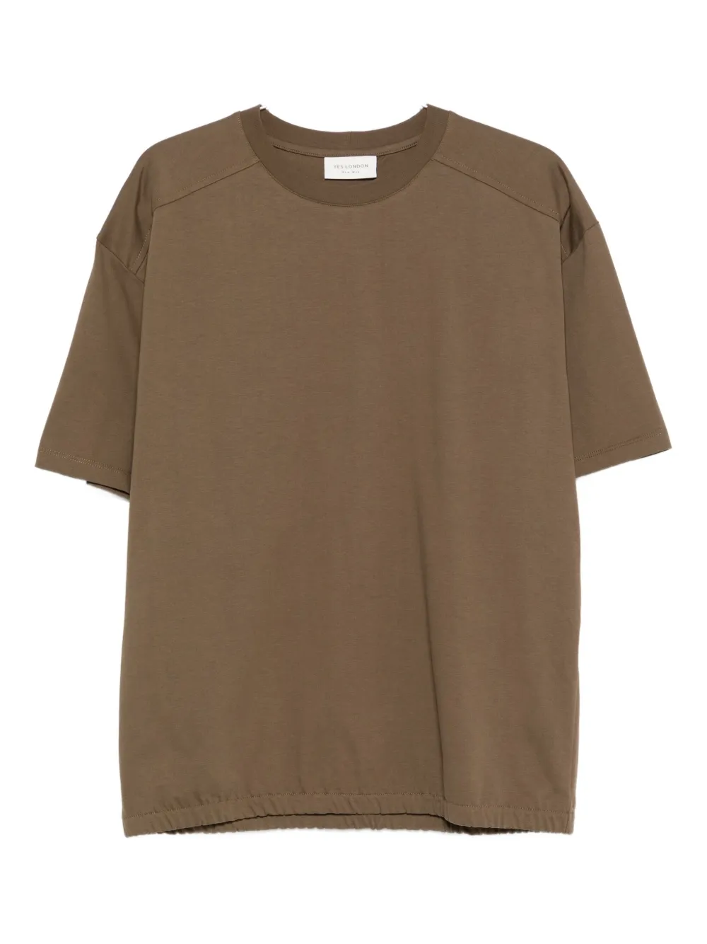 YES LONDON crew-neck T-shirt - Marrone
