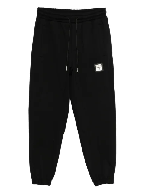 YES LONDON drawstring-waist logo-patch track pants 