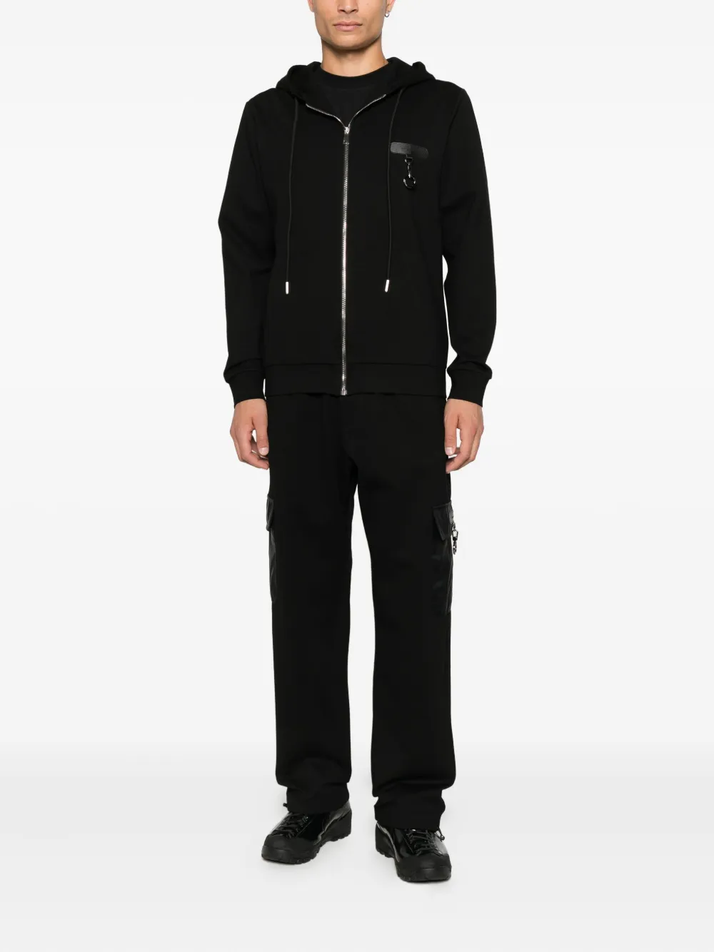 Logo-Patch Zip-Up Hoodie