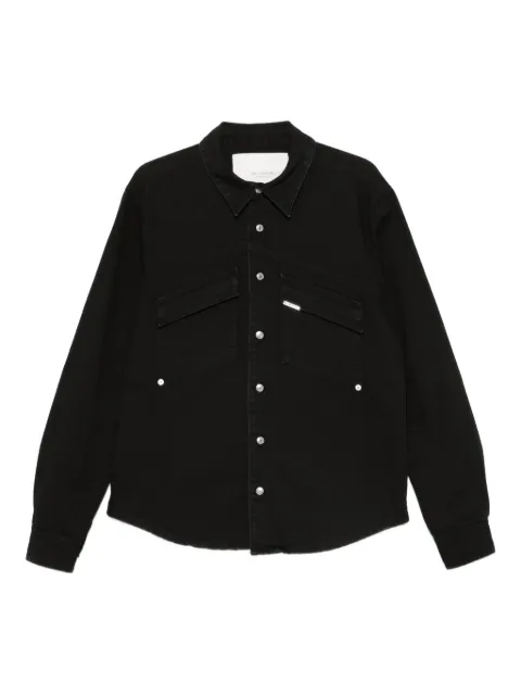 YES LONDON point-collar cotton shirt 