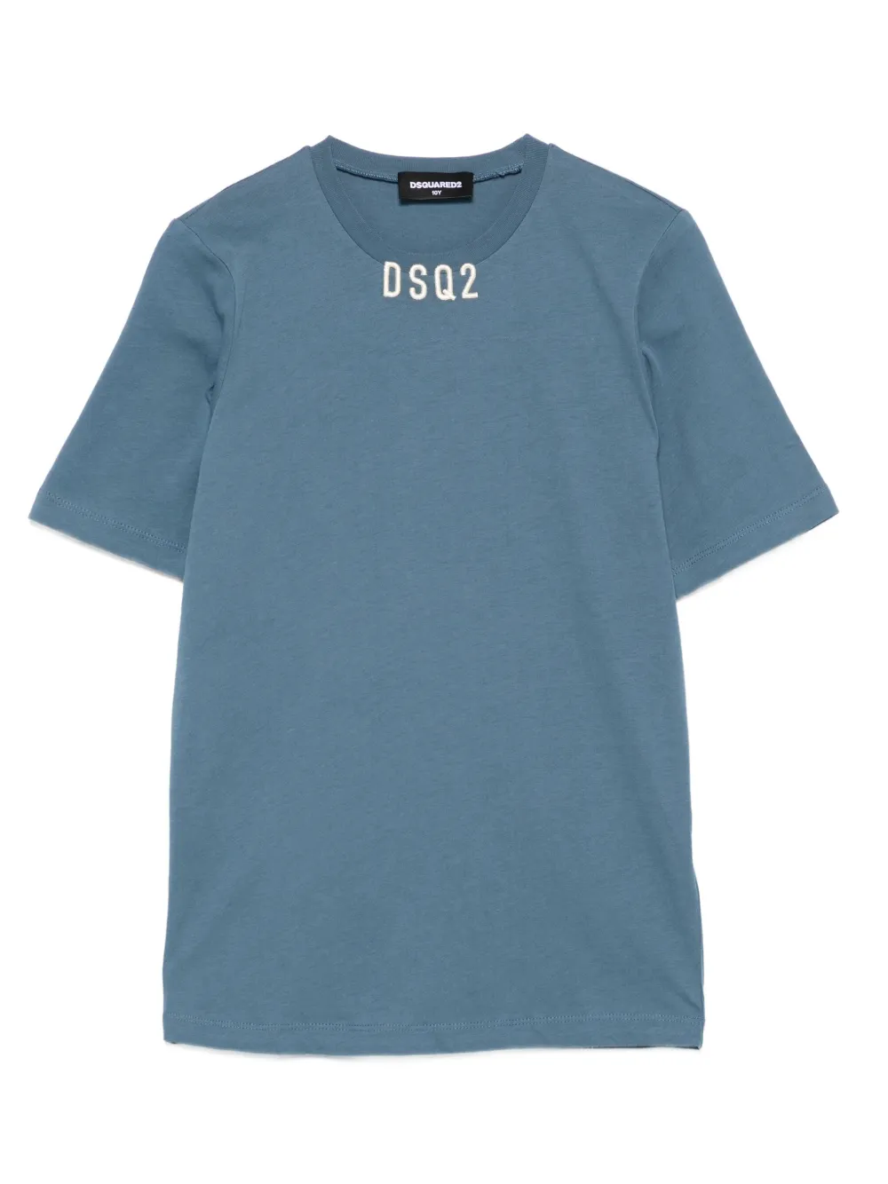 DSQUARED2 KIDS logo-appliqué T-shirt - Blu