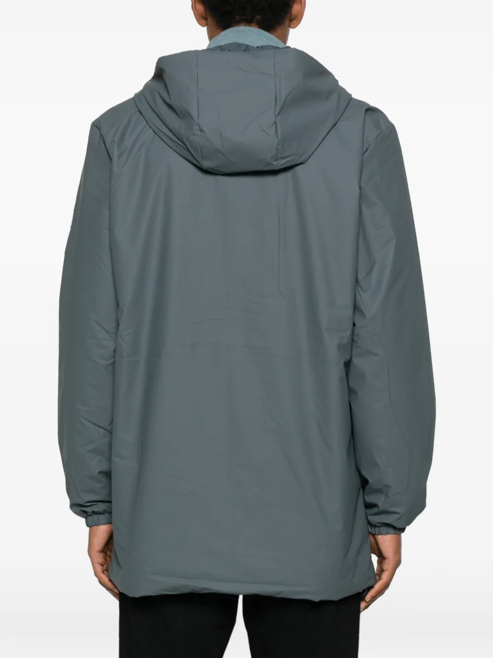 Rains Lohja Insulated Cargo Coat In Blue