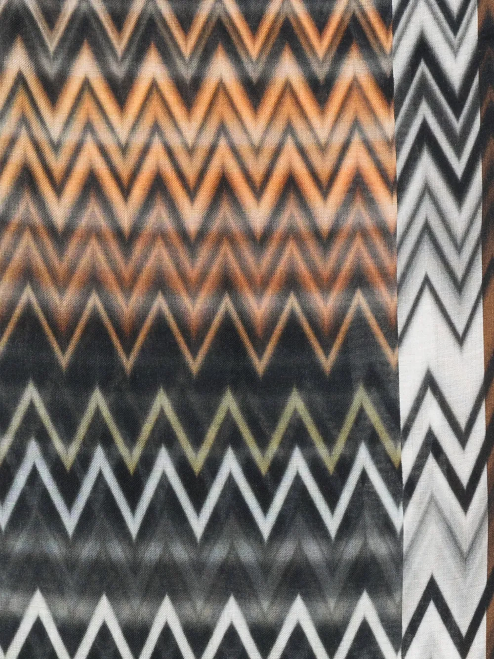 Missoni Sjaal met chevron streep (140 cm x 140 cm) - Bruin
