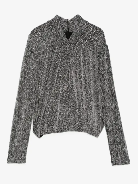 IRO pull à effet métallisé