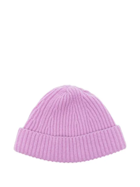 AMARANTO  ribbed-knit beanie