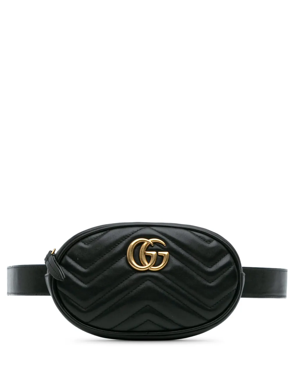 Gucci Pre-Owned 2016-2025 GG Marmont Matelasse Leather belt bag | Black | Image 1