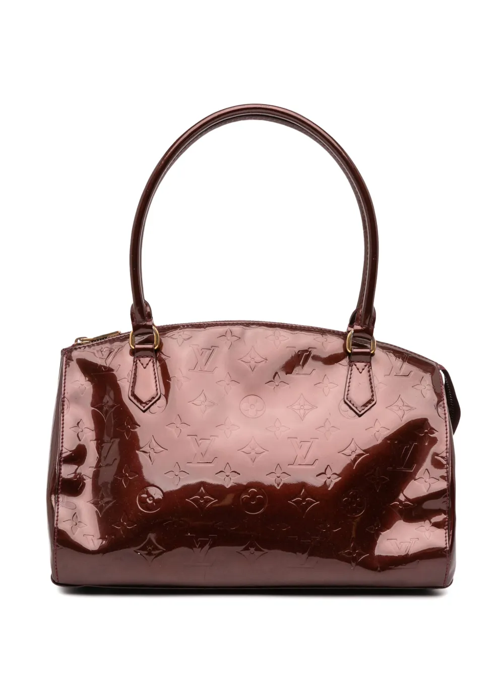 Louis Vuitton Pre-Owned 2010 モノグラム ヴェルニ シャーウッド GM ハンドバッグ - レッド Louis Vuitton Pre-Owned 2010 モノグラム ヴェルニ シャーウッド GM ハンドバッグ - レッド