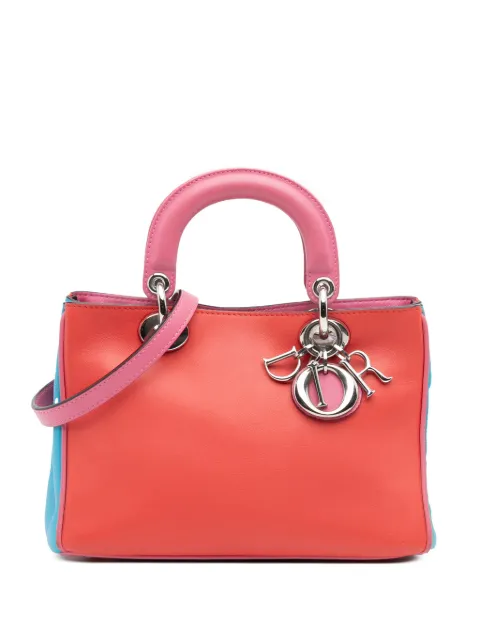 Christian Dior Pre-Owned 2014 Mini Tricolor Leather Diorissimo satchel