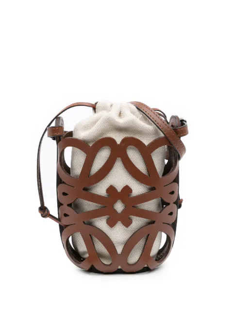 Loewe Pre-Owned 2022 Anagram Leather Cut Out Pocket crossbody bag