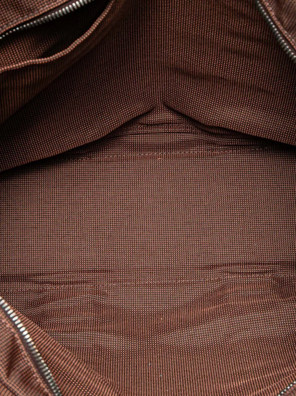 Pre-owned Hermes 1990-2010 Canvas Herline Mm Tote Bag In Brown