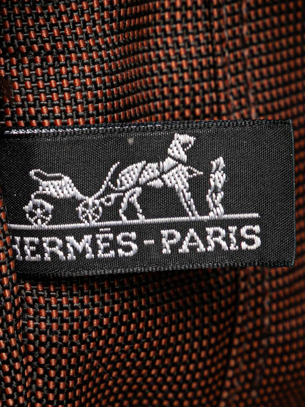 Pre-owned Hermes 1990-2010 Canvas Herline Mm Tote Bag In Brown