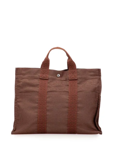 Hermès Pre-Owned tote Herline MM de lona 1990-2010