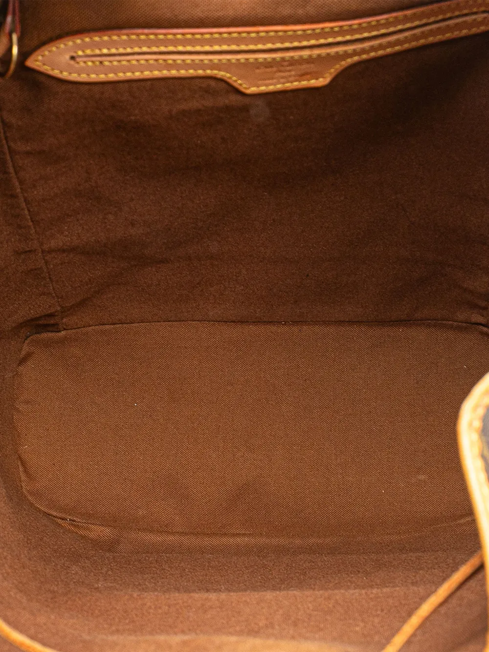 Pre-owned Louis Vuitton 1996 Monogram Montsouris Gm Backpack In Brown