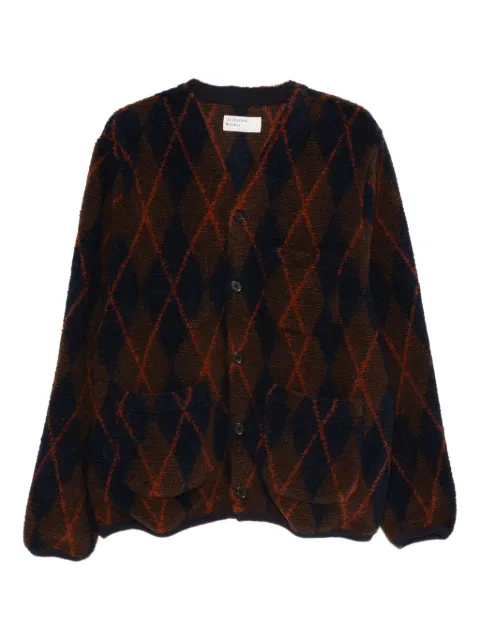 Universal Works argyle-pattern cardigan