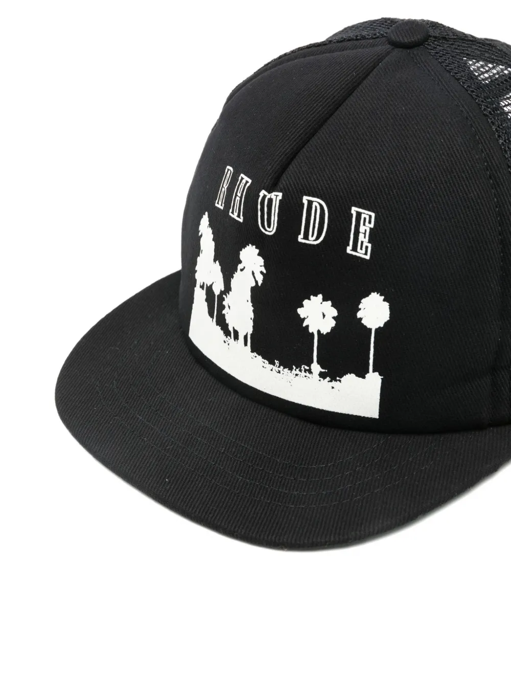 RHUDE Pet met logo Zwart