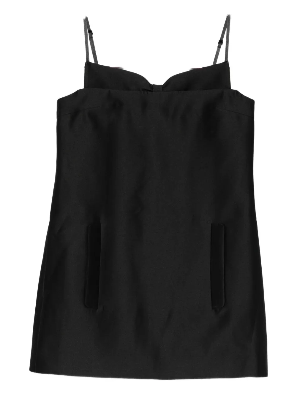 Shushu-tong Sweetheart-neck Mini Dress In Black