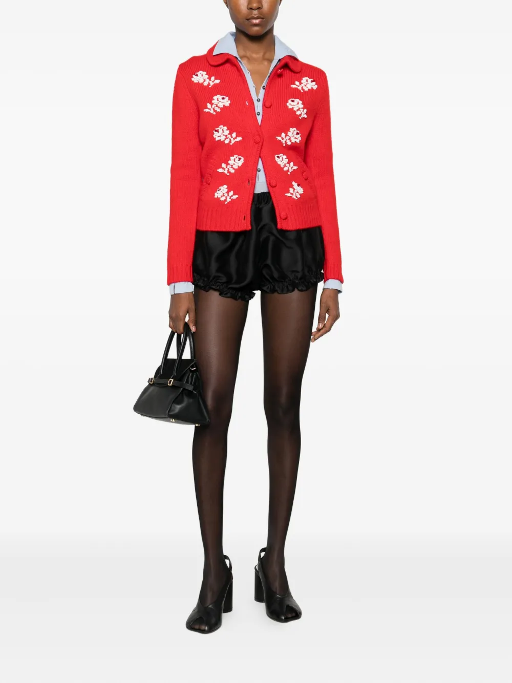 Shushu-tong Ruffled Shorts In Black