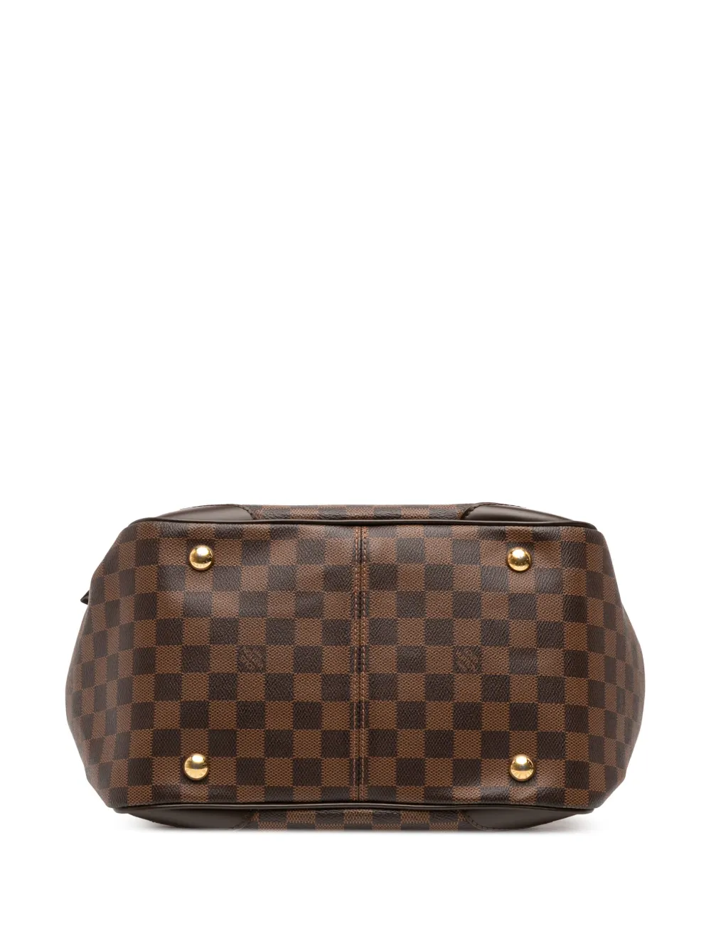 Pre-owned Louis Vuitton 2012 Damier Ebene Verona Mm Shoulder Bag In Brown