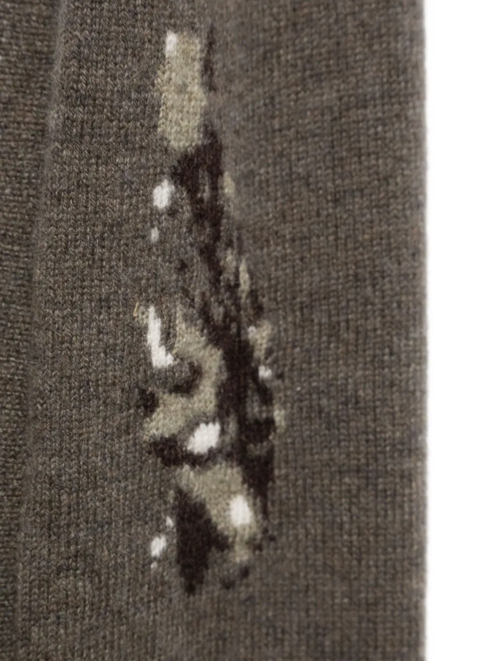 Ziggy Chen patterned intarsia-knit scarf | Image 2