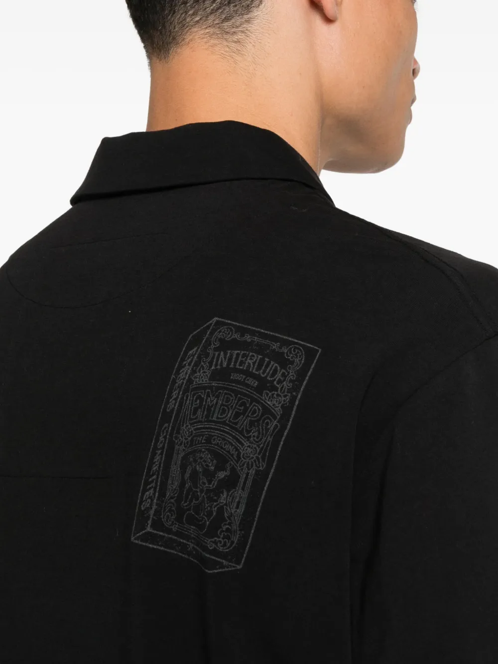 Ziggy Chen Katoenen poloshirt Zwart