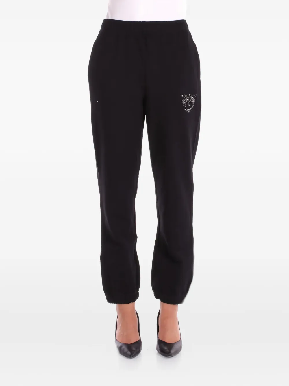 PINKO embroidered plumcake trousers - Zwart