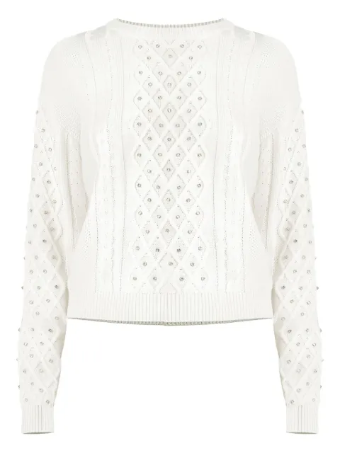 Kocca Emiliana cable-knit embellished sweater