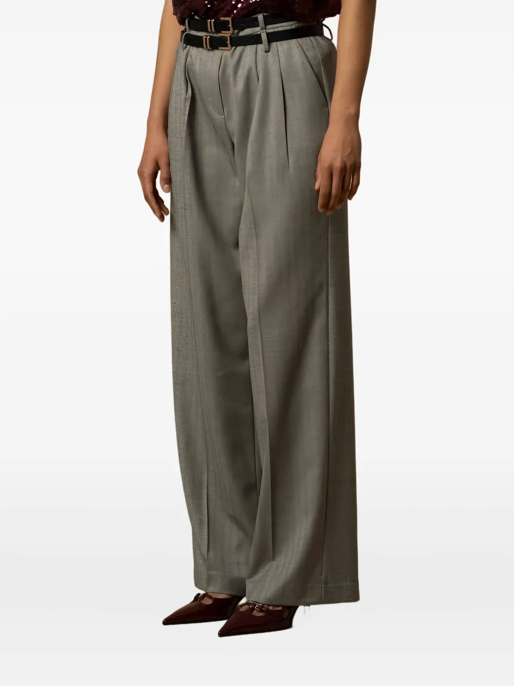 Kocca Gregor Pleated-front Trousers In Gray