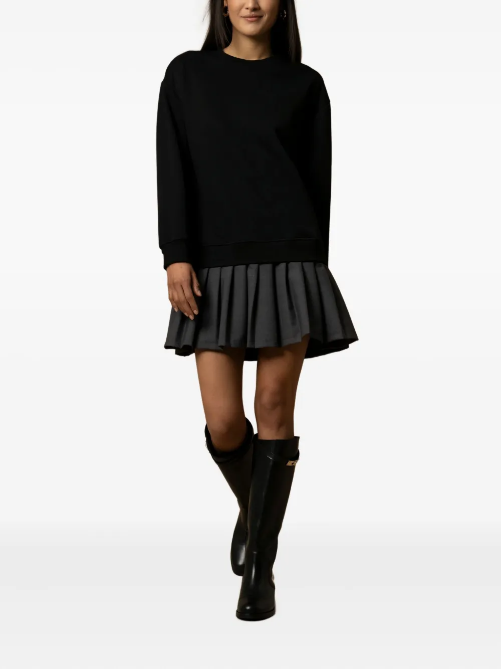 Kocca Anand layered mini dress - Zwart