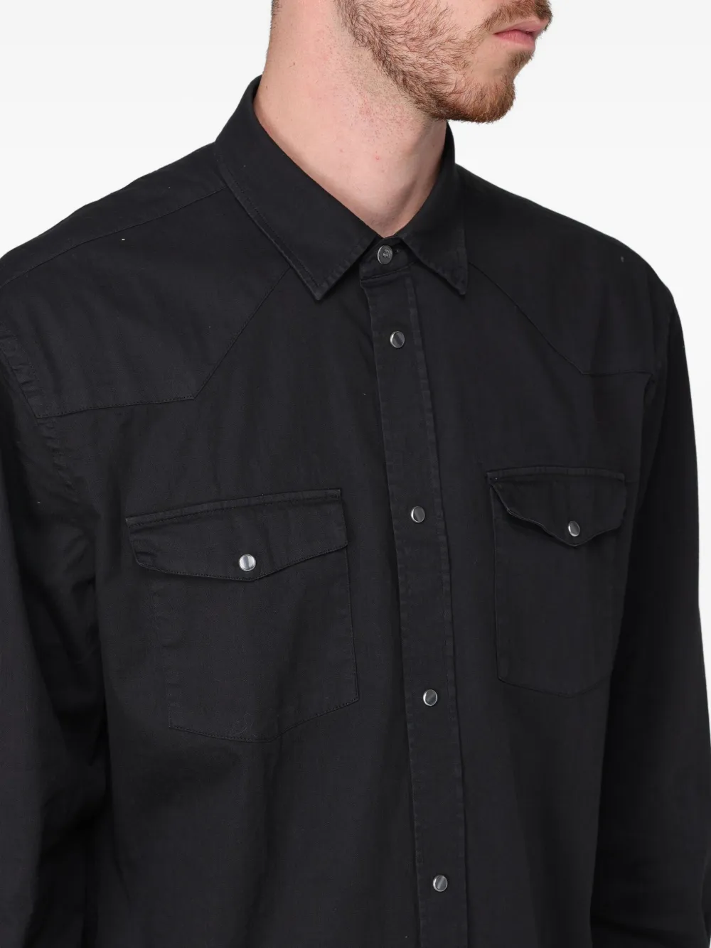 DONDUP Overhemd met borstzak Zwart
