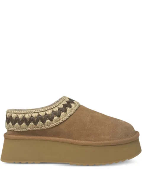 Mou suede platform mules
