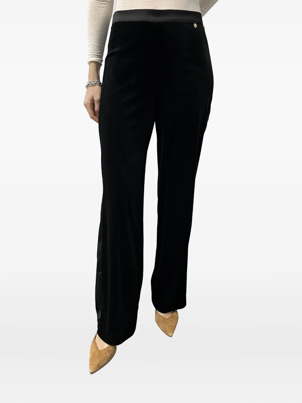 LIU JO jersey long trousers | Black | Image 1
