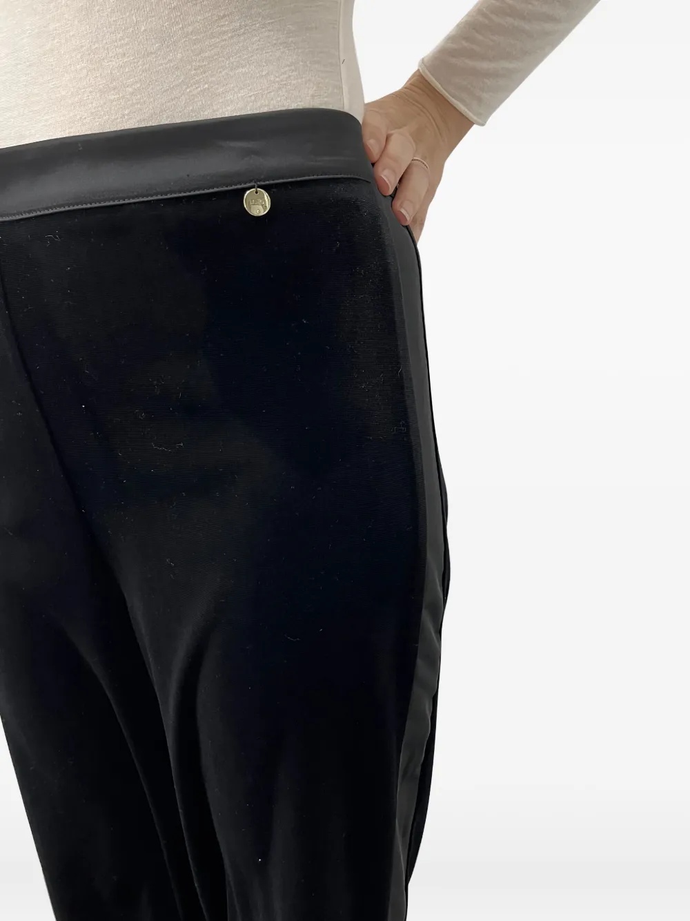 Liu •jo Jersey Long Trousers In Black