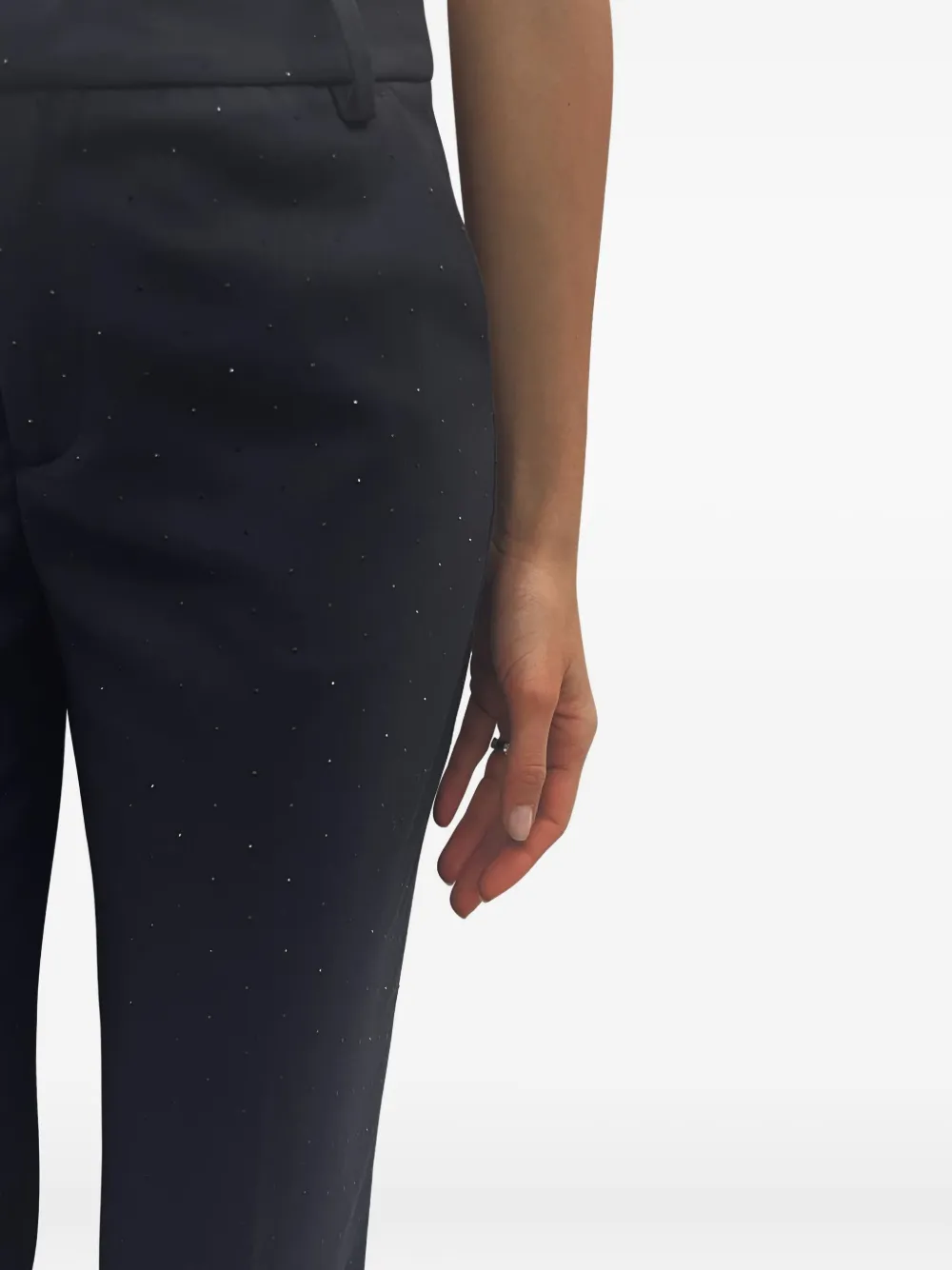 Liu •jo High-waisted Luxury Trousers In Blue