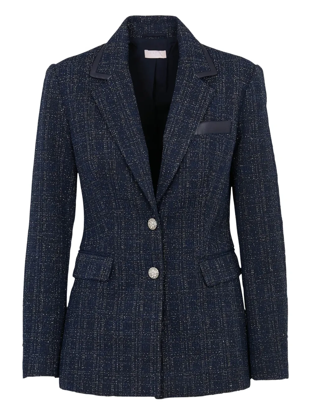 Liu •jo Bouclé Blazer In Blue
