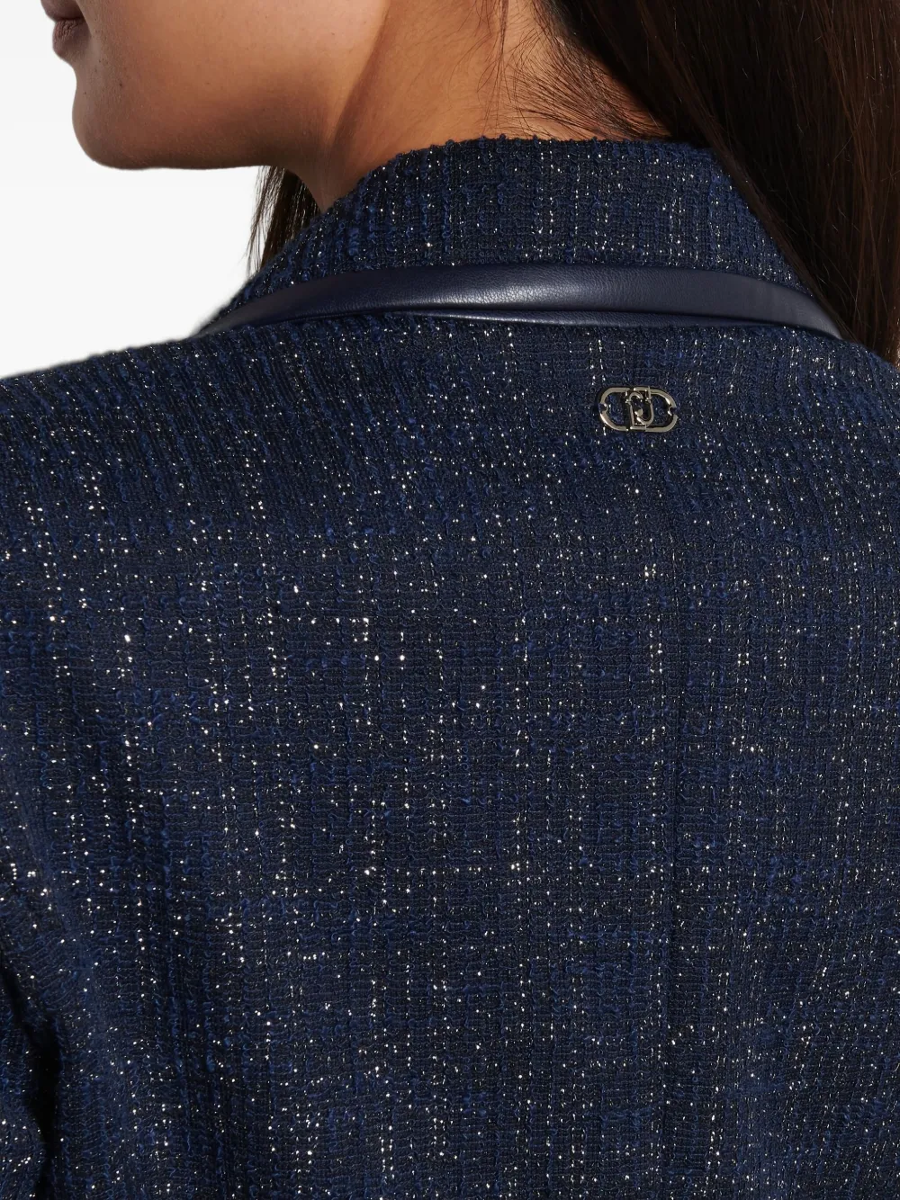 Liu •jo Bouclé Blazer In Blue