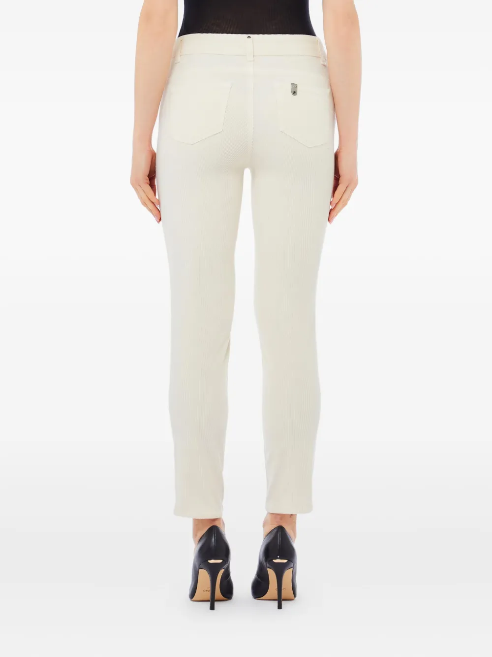 LIU JO high-waisted corduroy denim - Beige