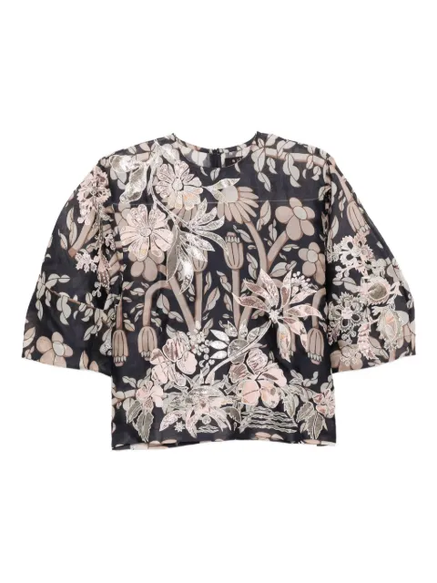 Biyan floral-print blouse