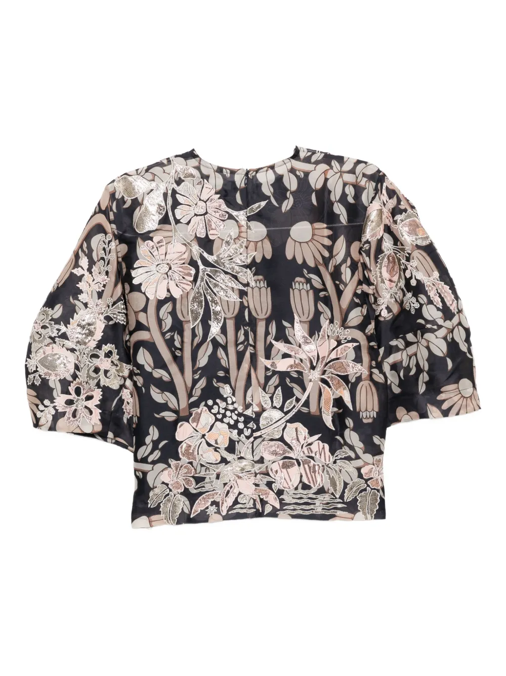 Biyan Shirt met bloemenprint - Blauw