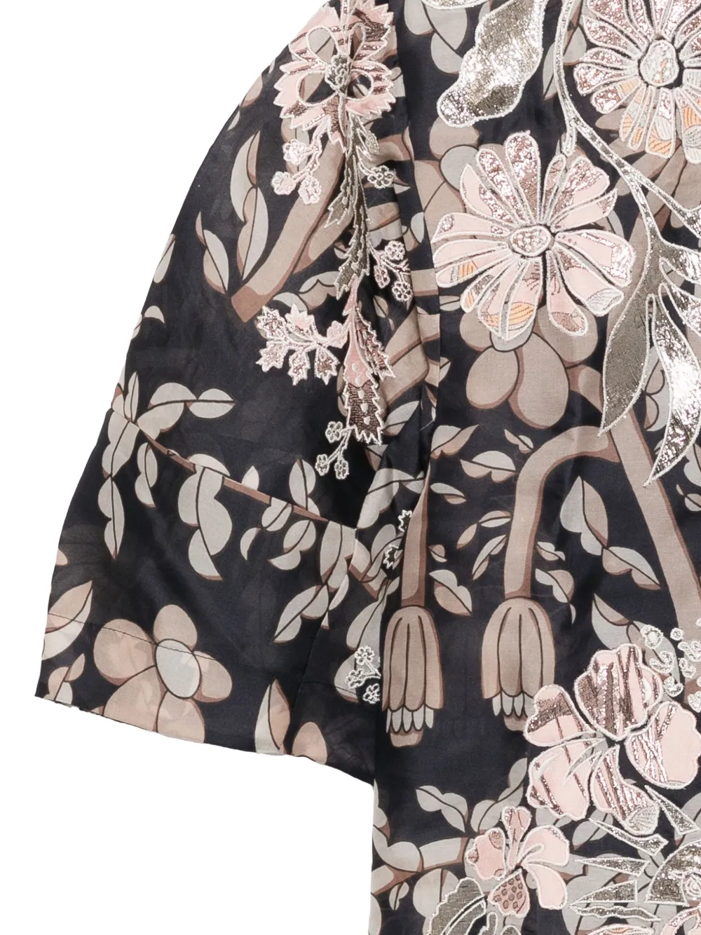 Biyan Shirt met bloemenprint Blauw